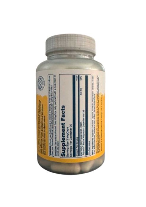 Magniy tsitrat Solaray Magnesium Citrate, 400 mg, 90 kapsula