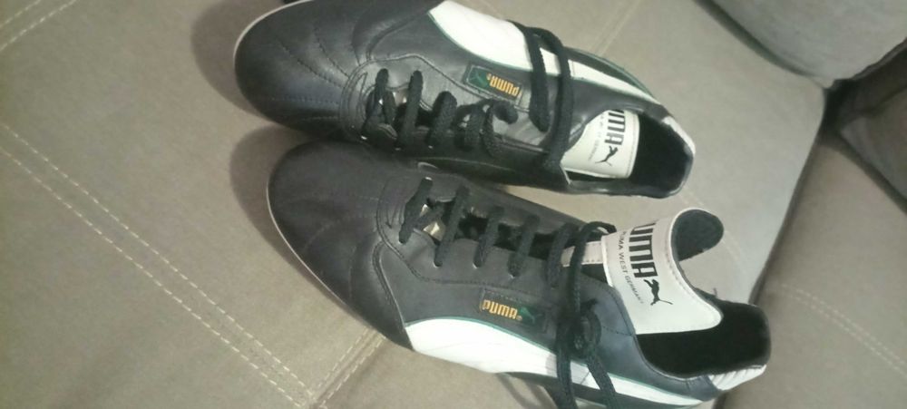 Нови бутонки Пума от естествена кожа вътре и вън, 44 номер