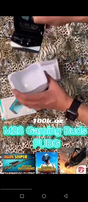 Gamer Airports va Powerbankli Quloqchin. M28