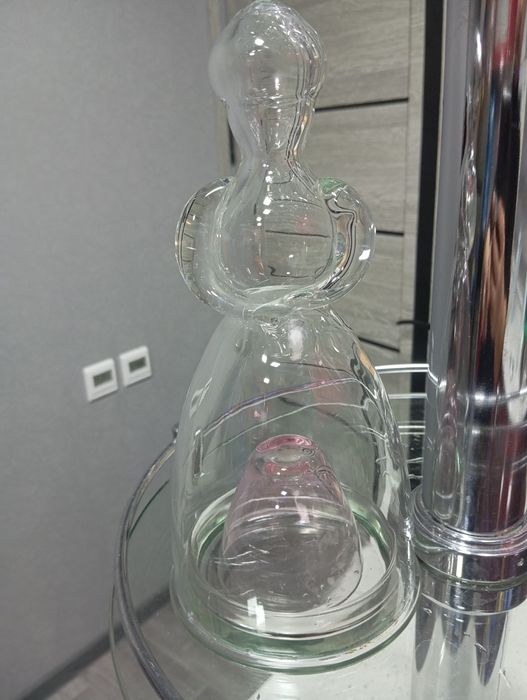 Советская стеклянная снегурочка для рюмок рюмка одна осталась