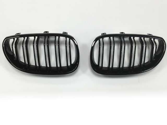 Grile duble negru lucios BMW E60 M5 look - OFERTA LIMITATA -