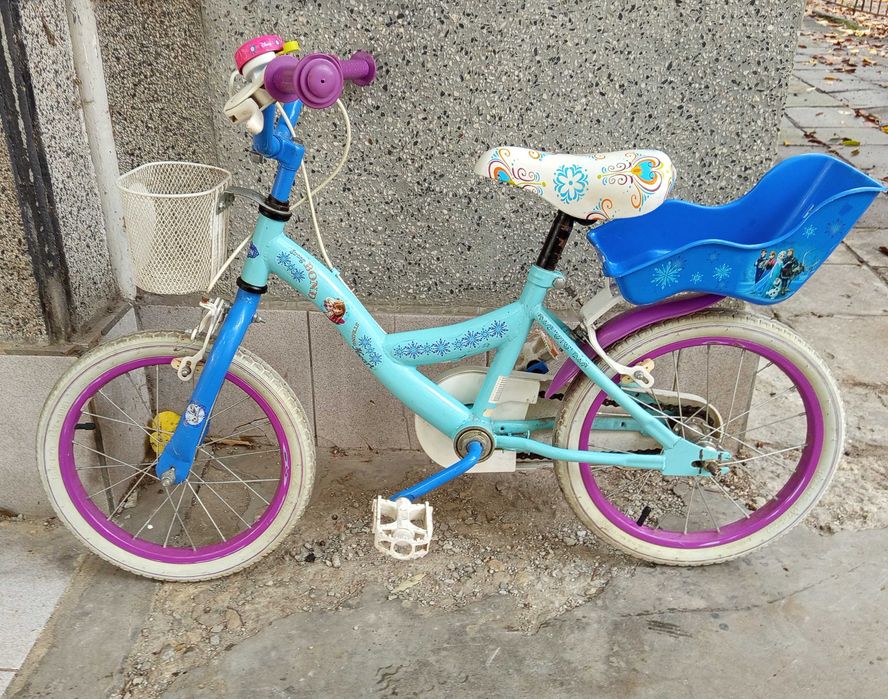 Детско колело FROZEN 16 " + колелца