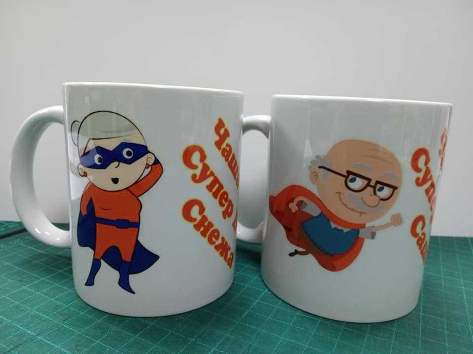 Чаши с печат на снимка, текст и лого