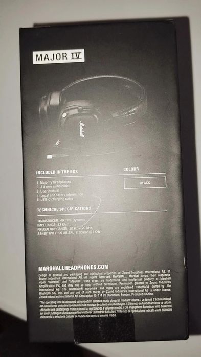 Продам наушники  Marshall Major IV