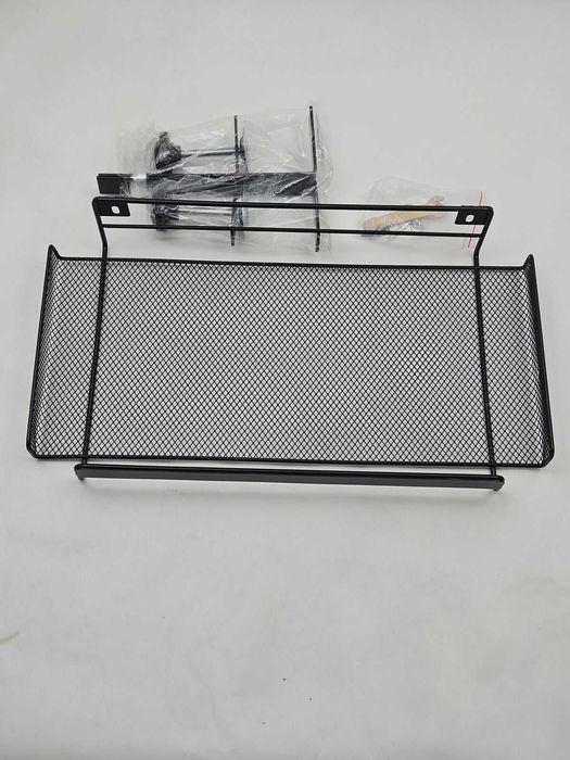Tavă organizare sub birou 36,5x20x18 cm oțel carbon, prindere cu clemă