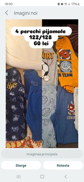 Pijamale baiat 7 ani