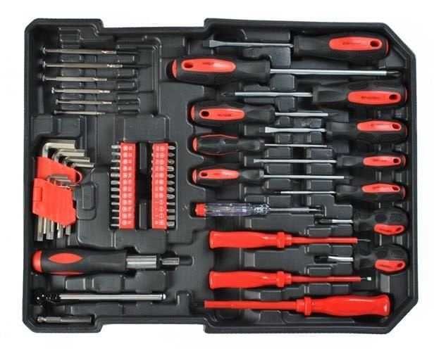 Trusa de scule din aluminiu, tip troler, usor de transportat 187 piese