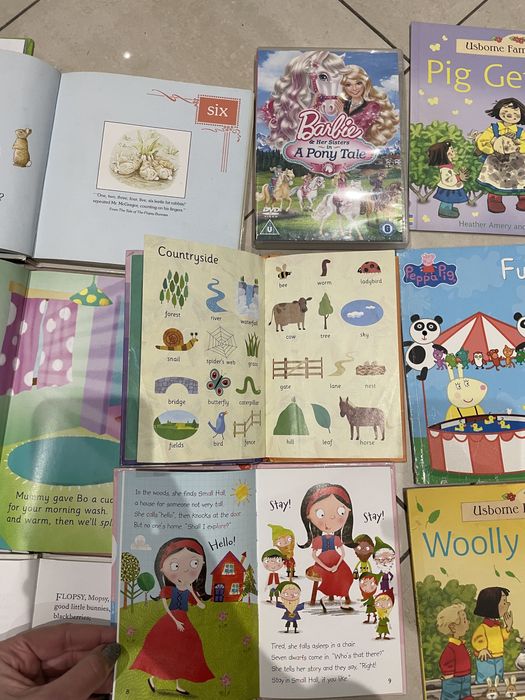 Книжки английски,немски език,часовника,букви,цифри,с прозорчета,пъзел