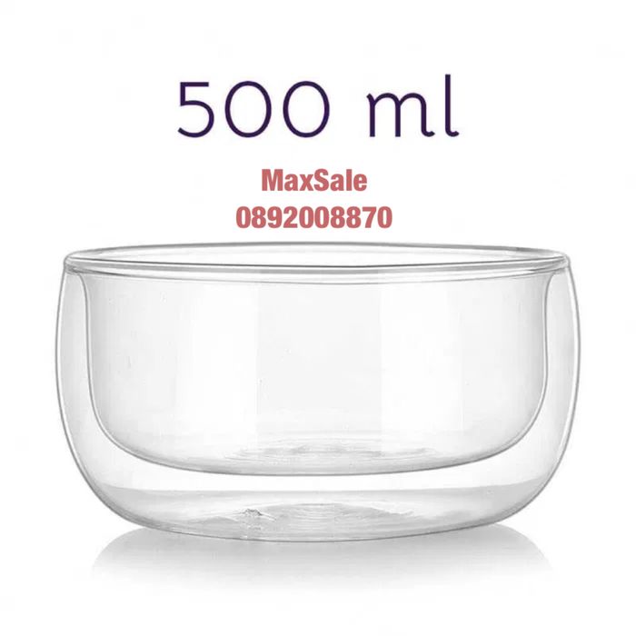 Двустенни овални купи за храна 500 мл закуска десерт