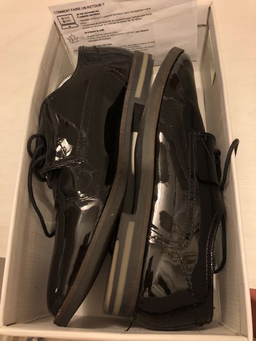 Pantofi negri lac, unisex