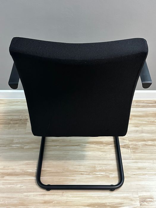6 x scaun cu brate negru sala conferinta birou receptie vizitatori
