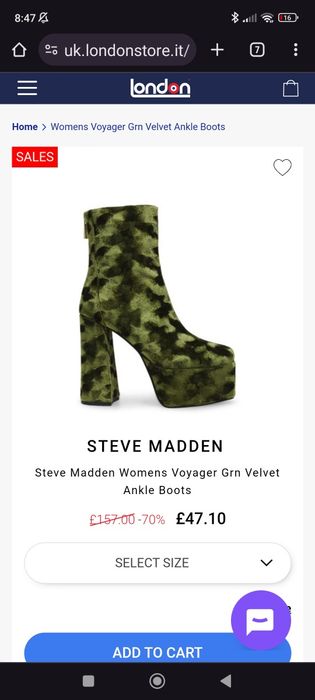 Нови боти на Steve Madden