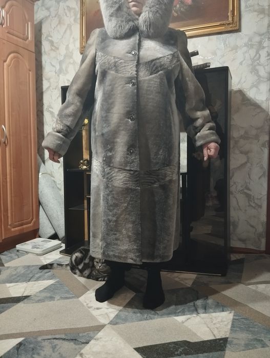 Мутон шуба женская 54р