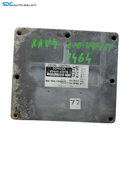 ECU Calculator Motor Fujitsu Ten Limited Toyota RAV 4 2.0 VVTI 2000 - 2006 Cod 89661-42670 8966142670 211000-7660 2110007660 [LR1009]