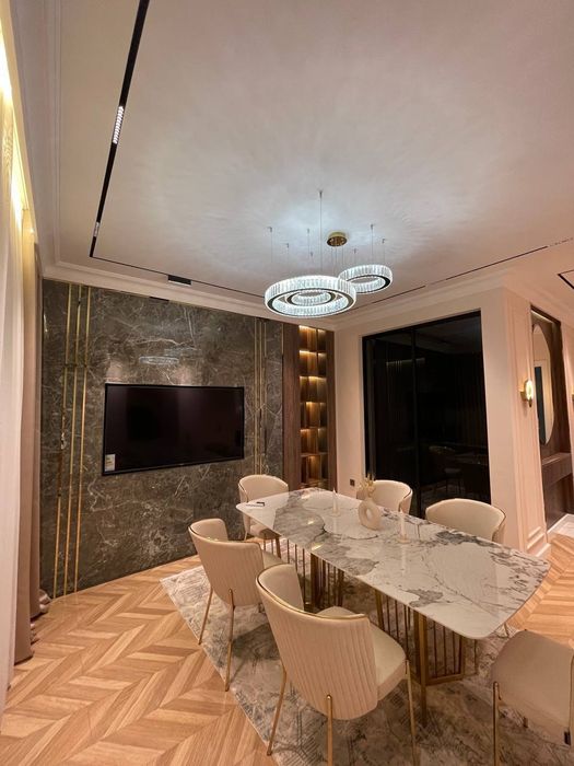 ЖК NRG Oybek 2-комнатная укомплектована шикарный ремонт 73м² этаж 3/16