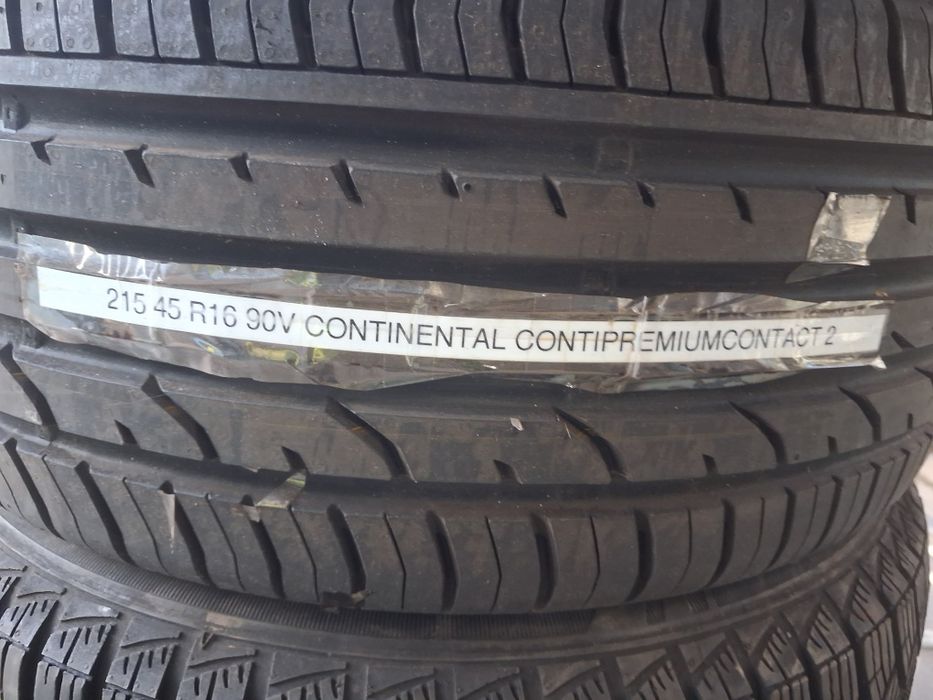 215 45 16 2броя континентал нови