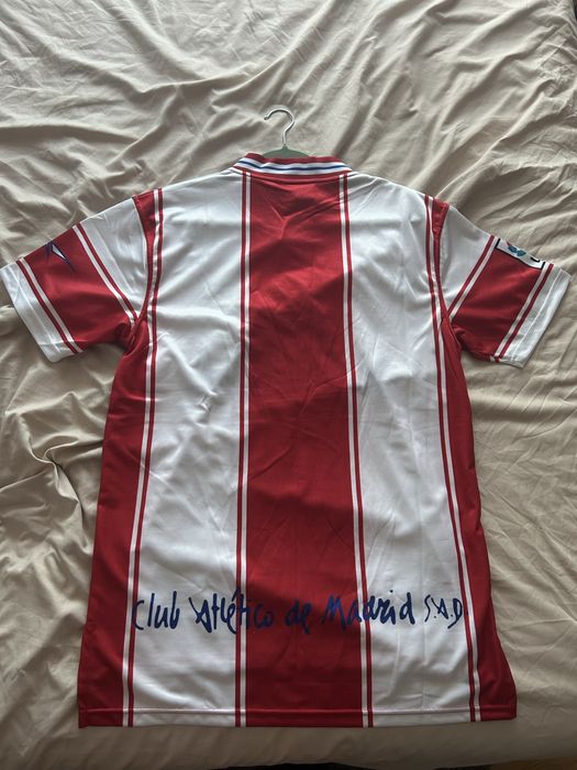 Tricou Retro Atletico Madrid Home XL – Marbella Sponsor – Stare Excelentă