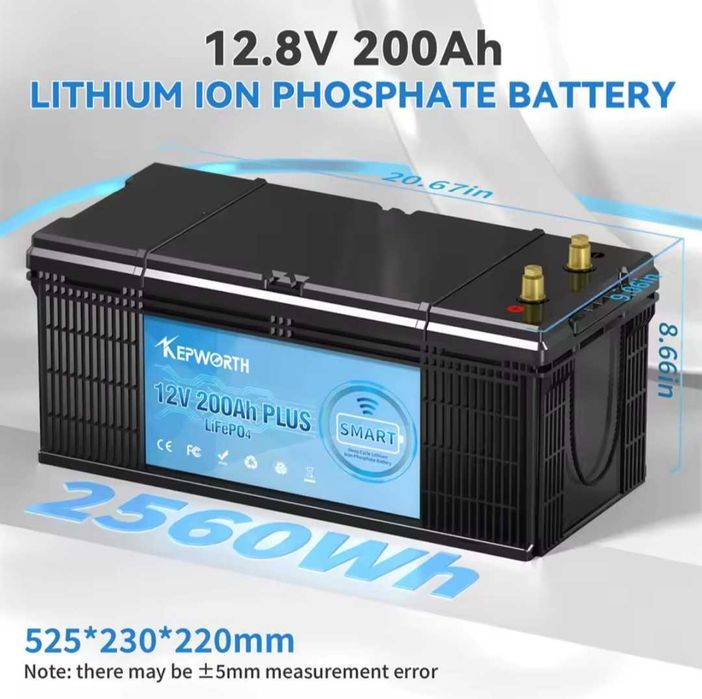 Baterie LifePo4 Kepworth 12v 200Ah Bluetooth Acumulator