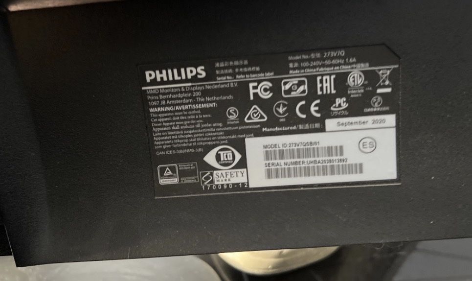 philips Монитор 120герцовый