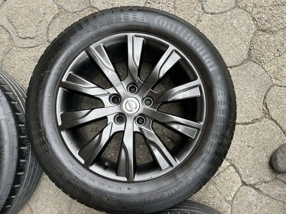 Jante aliaj 5x114.3mm, anvelope vara 215/60 R17, Nissan QashQai X-Trail Juke, Dacia Duster, Renault