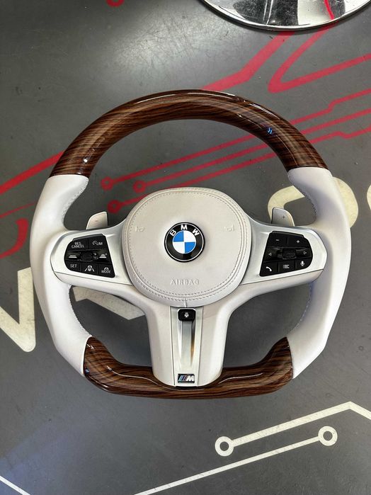 Volan BMW- Lemn - Custom - Incalzire - TJA - Vibratii - Seria G
