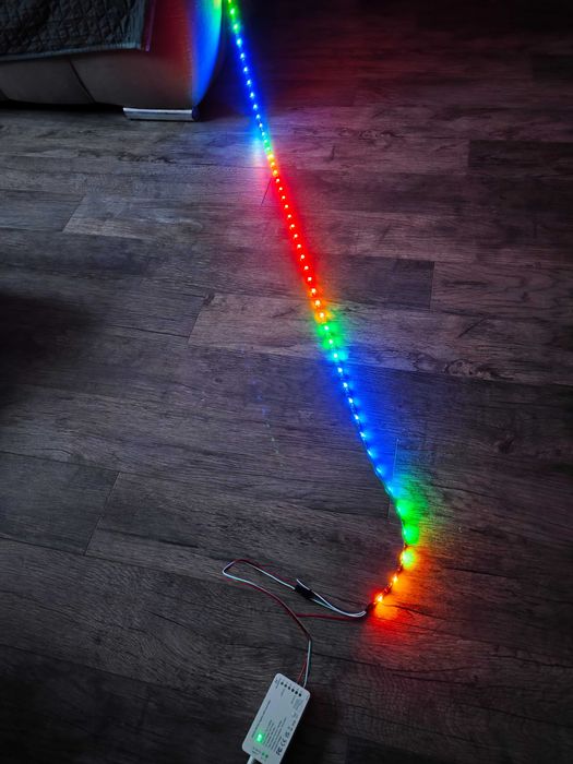 Banda LED RGB-IC adresabilă WS2812B 30 LED/m IP65 – 5m DC5V,CI adresabil individual