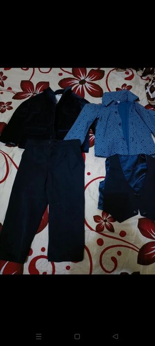 Costum botez plus încălțăminte pentru copii