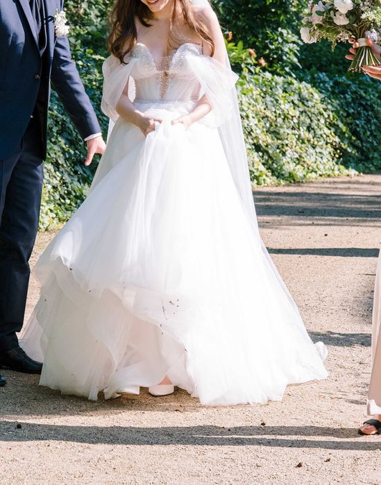 Бутикова сватбена рокля Fusion (by Natalia Romanova) (с воал и обувки)