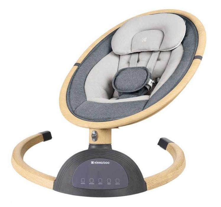 Електрическа люлка KikkaBoo - Ashlee, тъмносива