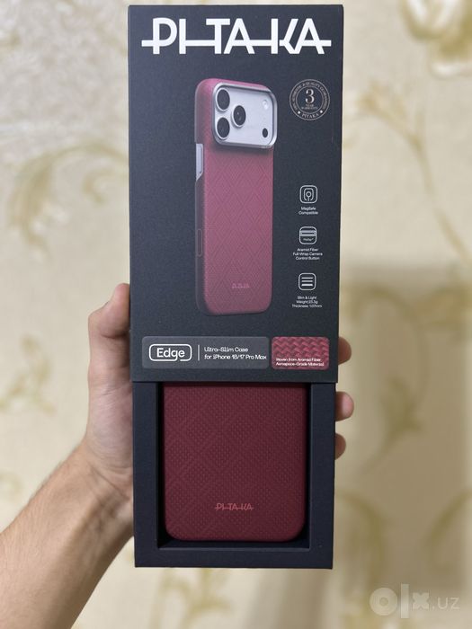 PI TA KA чехол оргинал 18про макс BURGUNDY