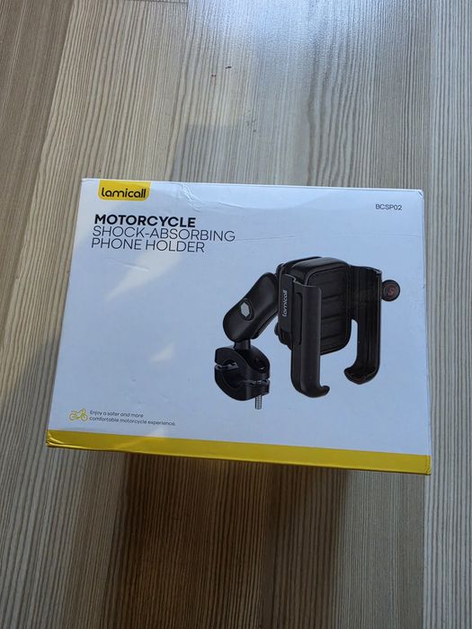 suport de telefon antifibrant pentru motocicletă Lamicall (model BCSP02