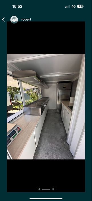 Rulota Food Truck Complet Echipata-Gata de Munca