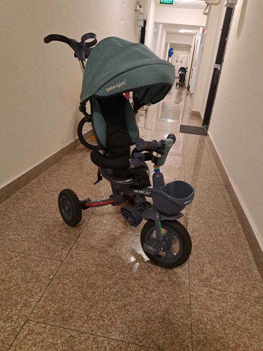 Tricicleta pliabila bebe royal milano plus turcoaz