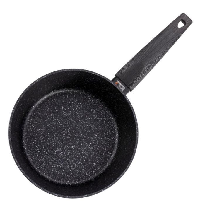 Cratita din aluminiu, cu invelis de marmura, 16cm, 1.1l, Bono, Florina