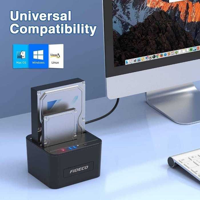 Док-станция FIDECO YPZ04-S2 USB 3.0 для HDD/SSD, двойной отсек