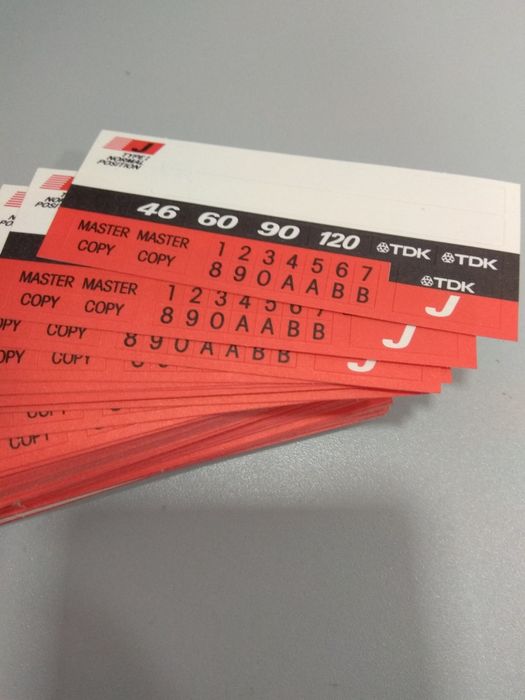 Вкладыши наклейки от кассет