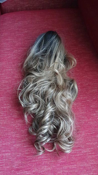 Peruca maro degrade 65 cm