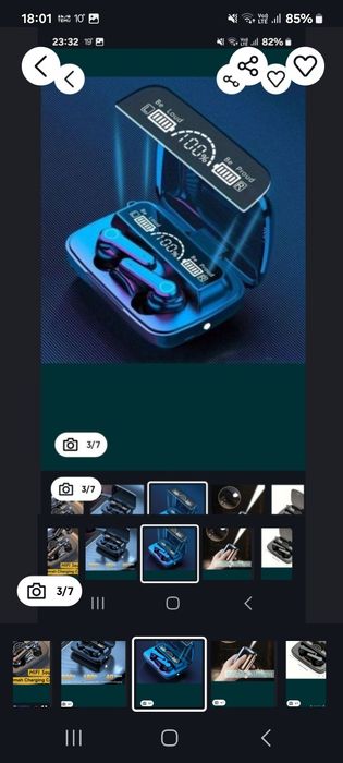 Căști Wireless t5 cu lumină