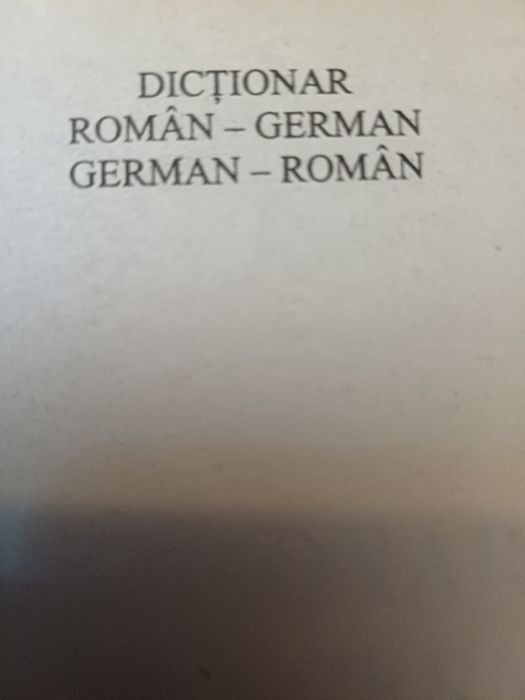 Dicționar German/Roman