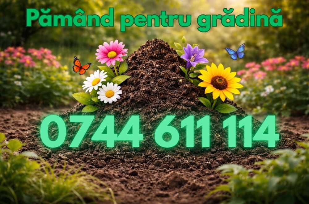Pamant negru, pamant de gradina, pamant de padure - TRANSPORT ASIGURAT