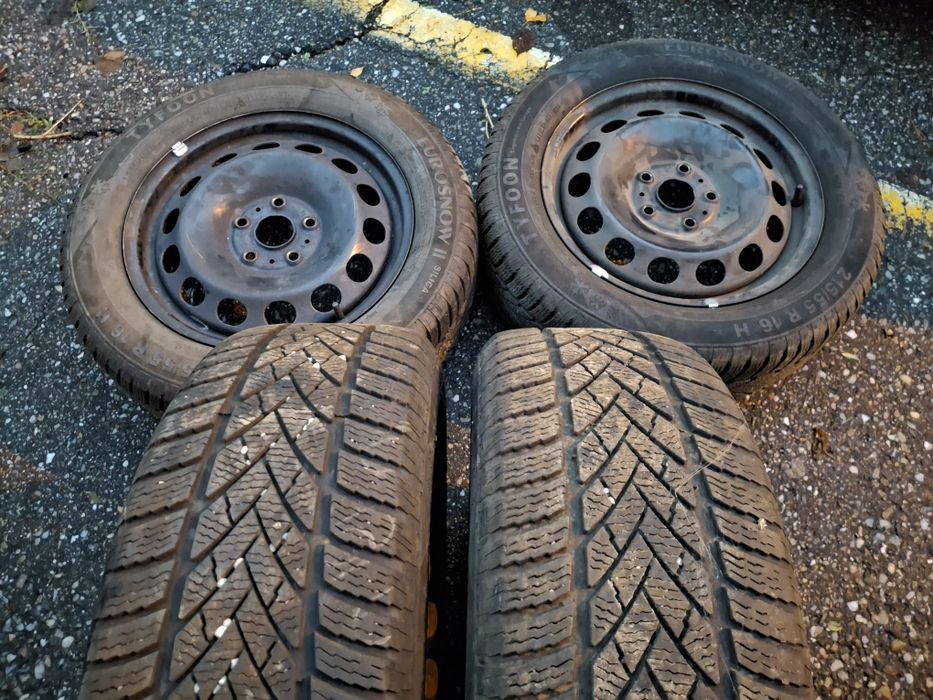 Vând Jante 5x112 R16 215 55 16 Iarna Seat Skoda Audi VW