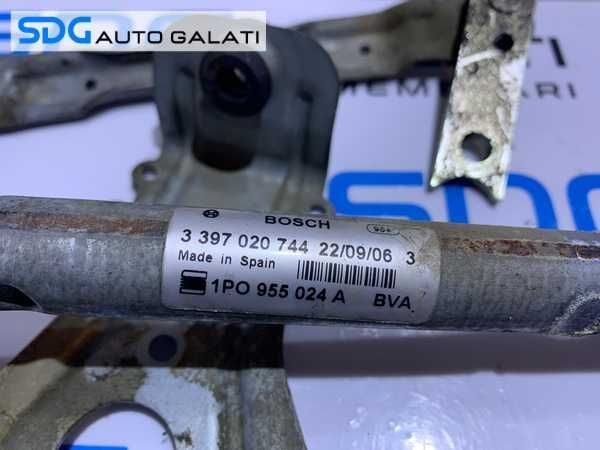 Ansamblu Brat Brate Stergator Stergatoare Parbriz Dreapta Seat Leon 1P 2006 - 2010 Cod 1P0955024A 3397020744