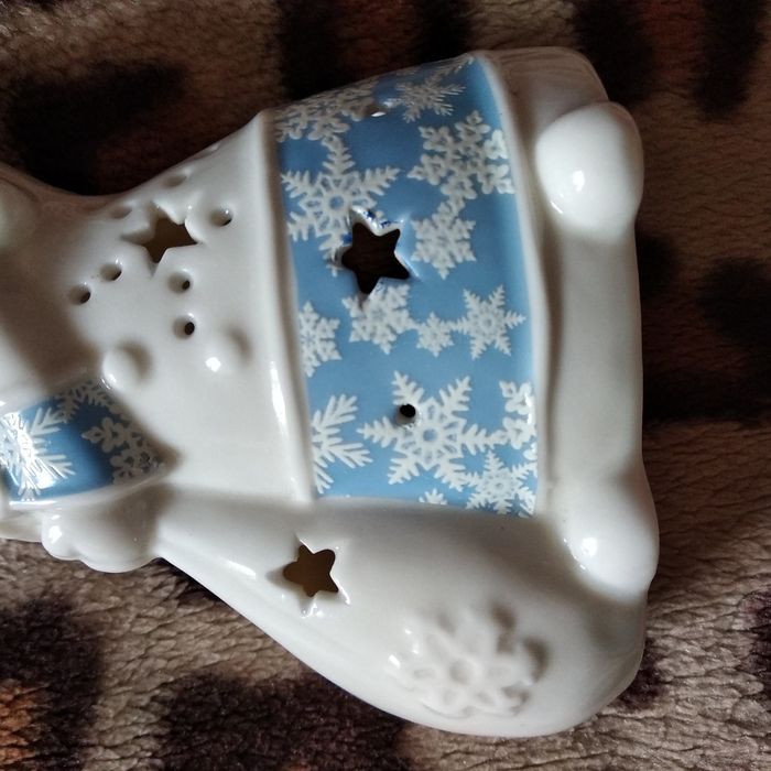 Дед мороз керамический. Подсвечник