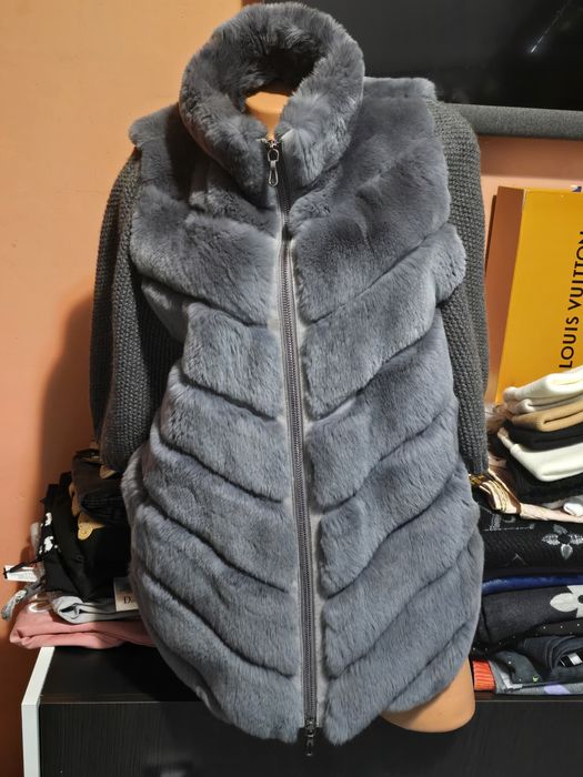 Haină blană naturală chinchilla