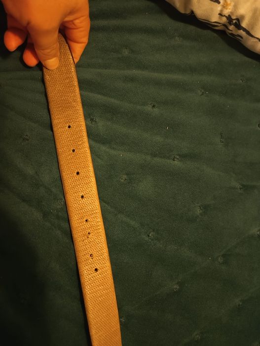 Curea piele naturala îngustă Massimo Dutti  105cm