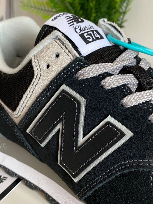 New Balance 574 Black Grey Оригинал