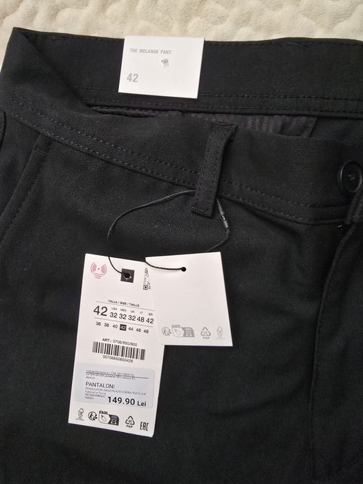 Pantaloni de stofa negri zara noi cu eticheta