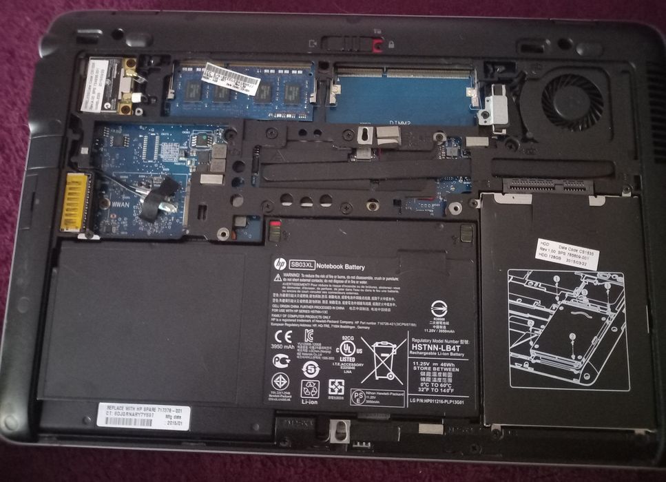 Laptop hp elitebook 725