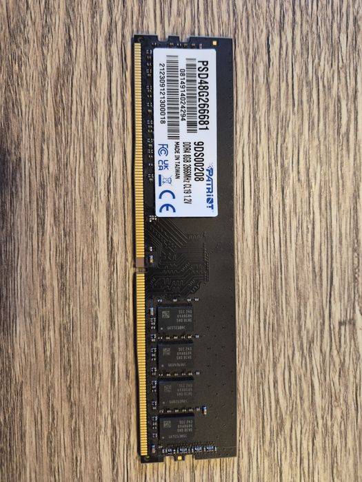 Vând 8GB RAM DDR4 Patriot CL19 2666Mhz