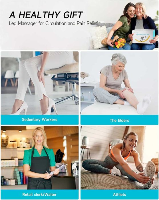 ALLJOY Масажор за крака за по- добро кръвообращение, лимфен дренаж